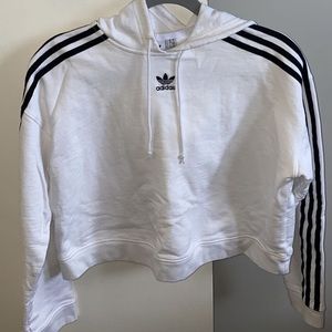 cropped hoodie by adidas